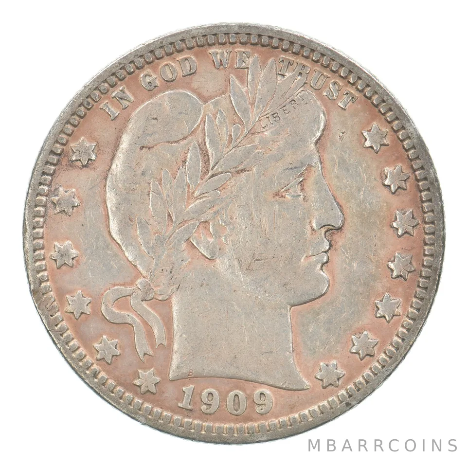 1909-D Barber Quarter Beautiful Tone *5139