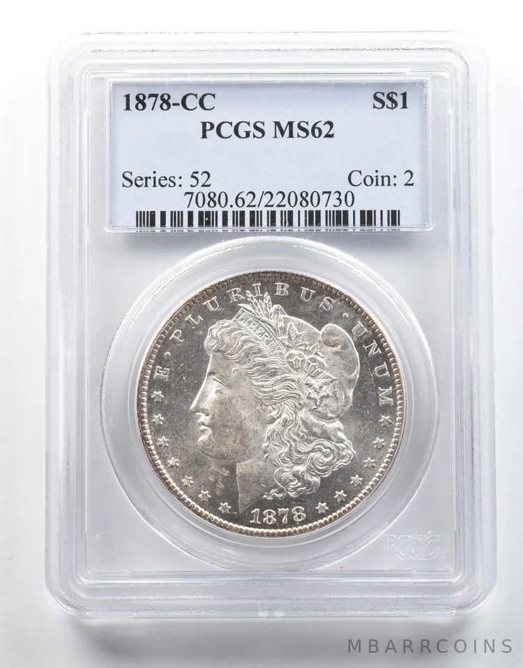 1878-CC Morgan Silver Dollar MS62 PCGS a4055