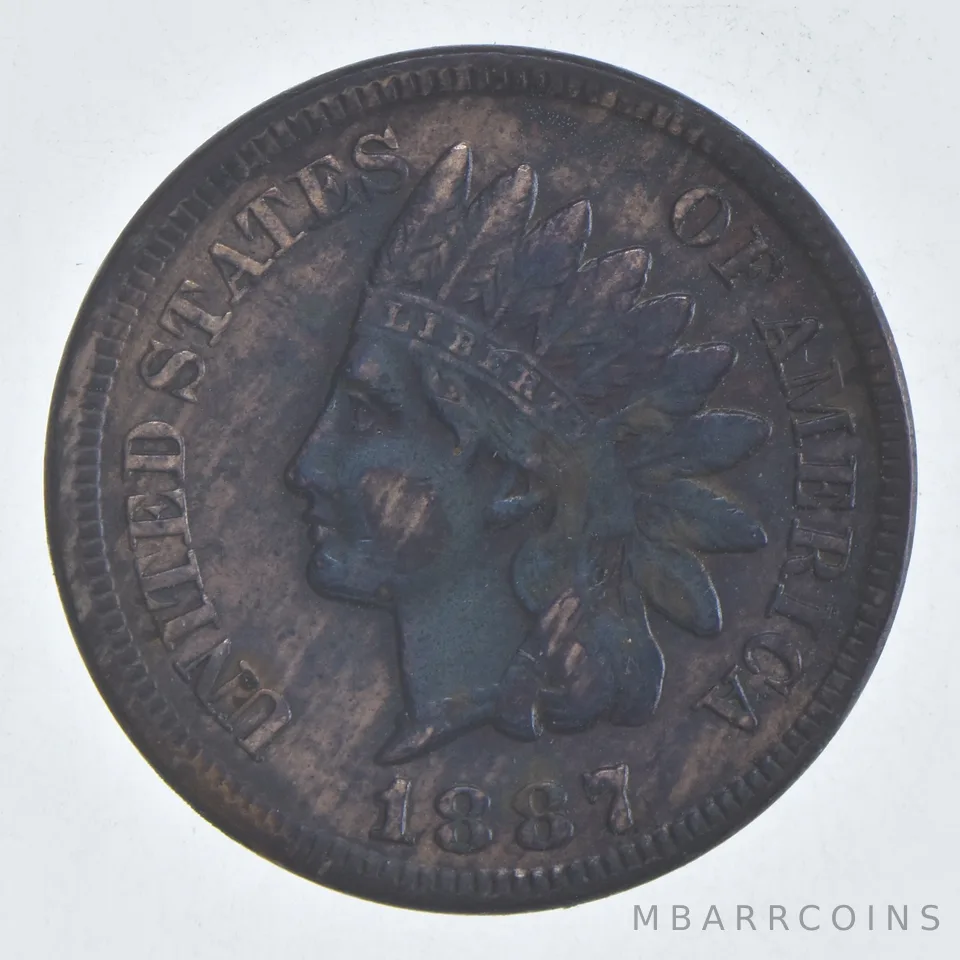 1887 Indian Head Cent Estate Coin Collection *298