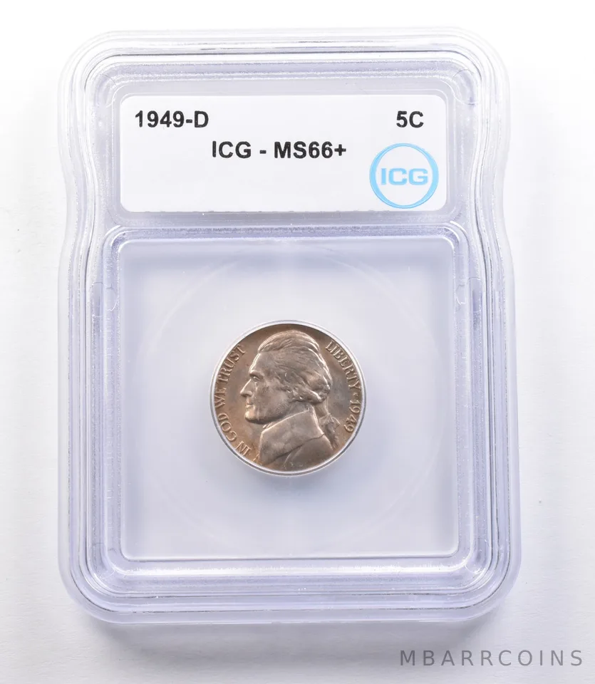 1949-D Jefferson Nickel MS66+ ICG *1894