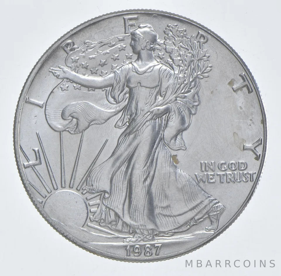 Better Date 1987 American Silver Eagle 1 Troy Oz .999 Fine Silver *182