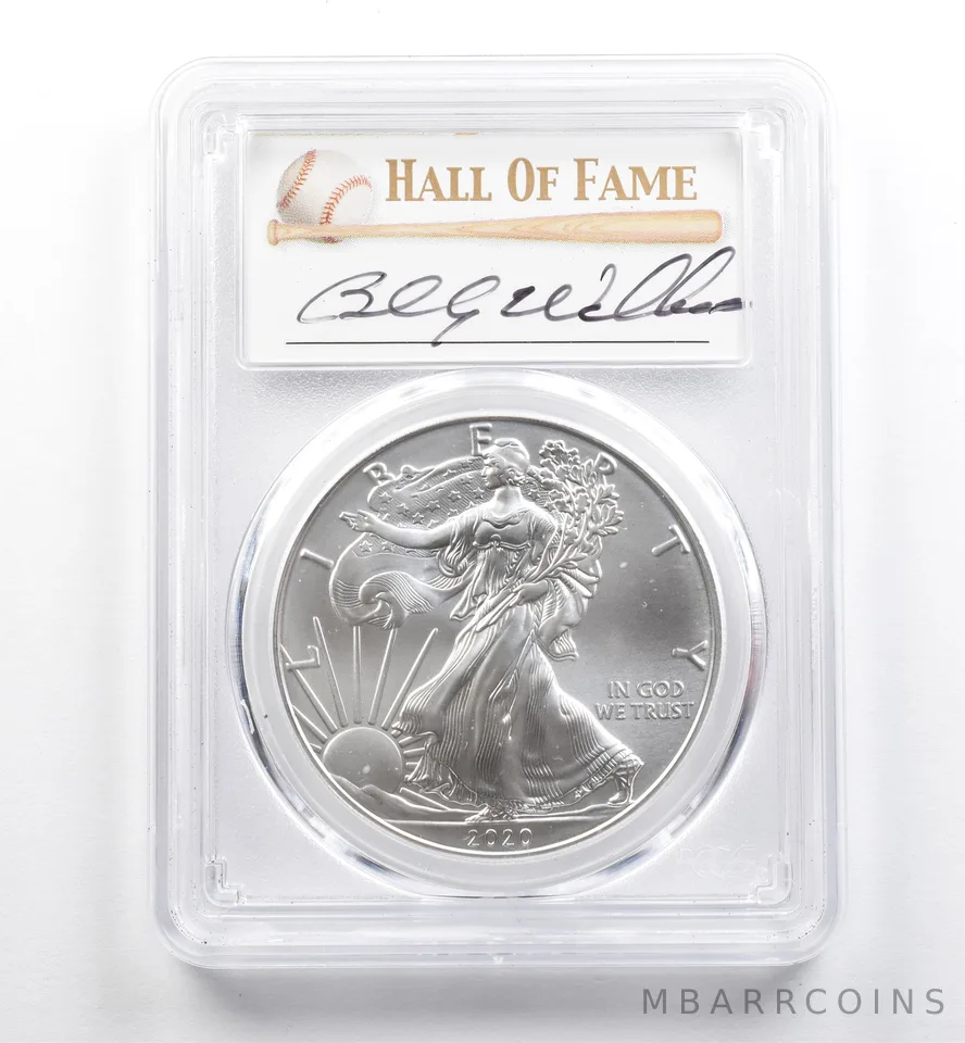 2020 American Silver Eagle Billy Williams FDOI MS70 PCGS *9907