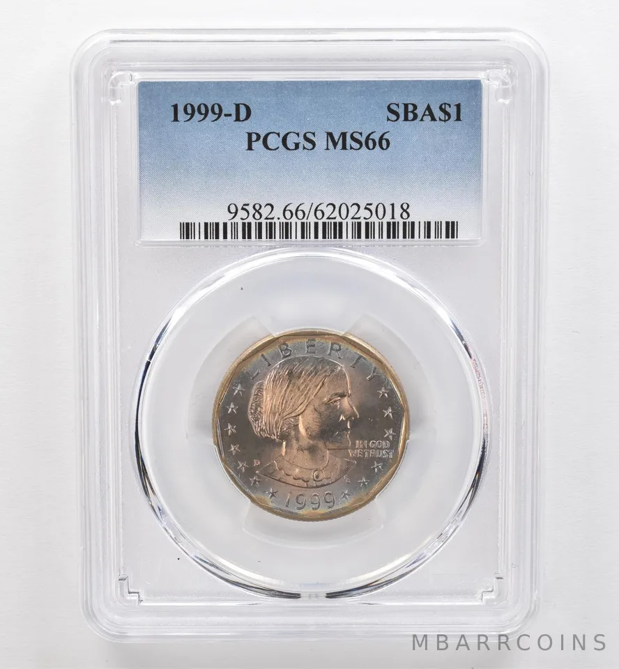1999-D Susan B Anthony $1 MS66 PCGS Beautiful Tone *9553