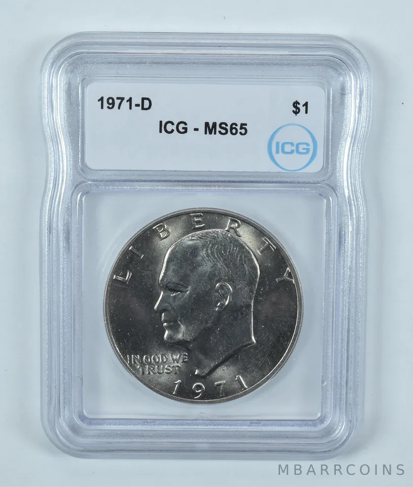 1971-D Eisenhower $1 MS65 ICG