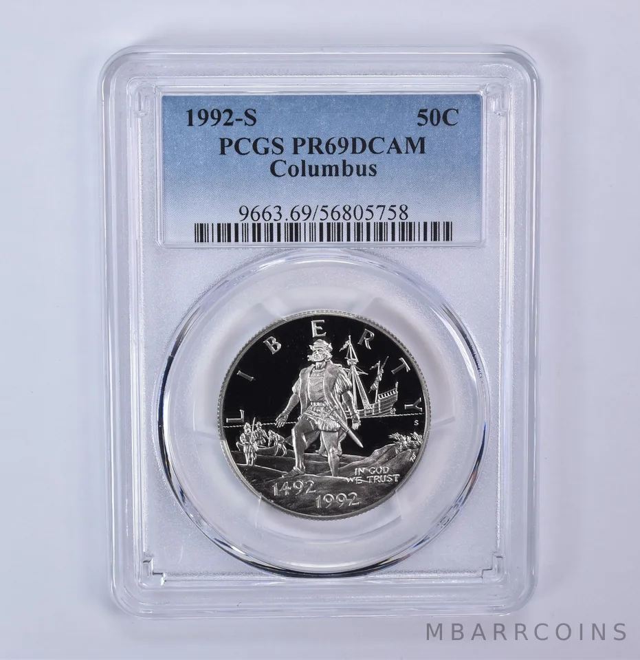 1992-S Columbus Commemorative Half Dollar PR69 DCAM PCGS