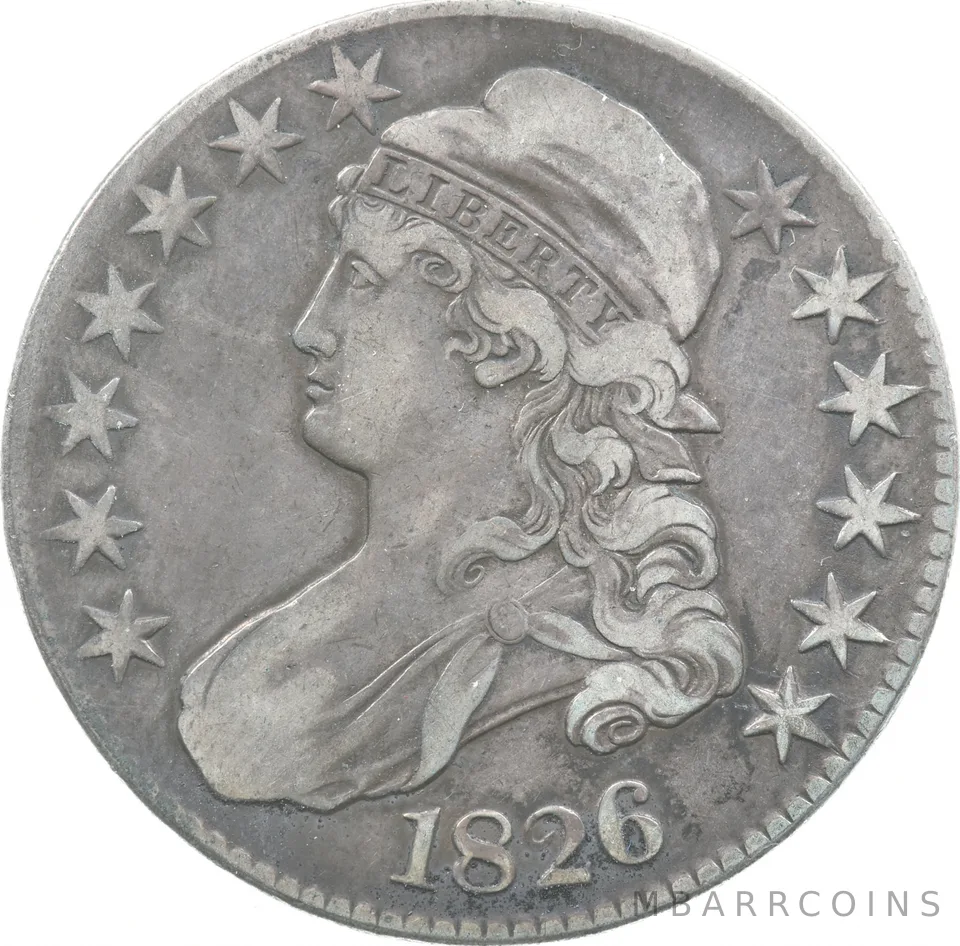 1826 Capped Bust Half Dollar *7580