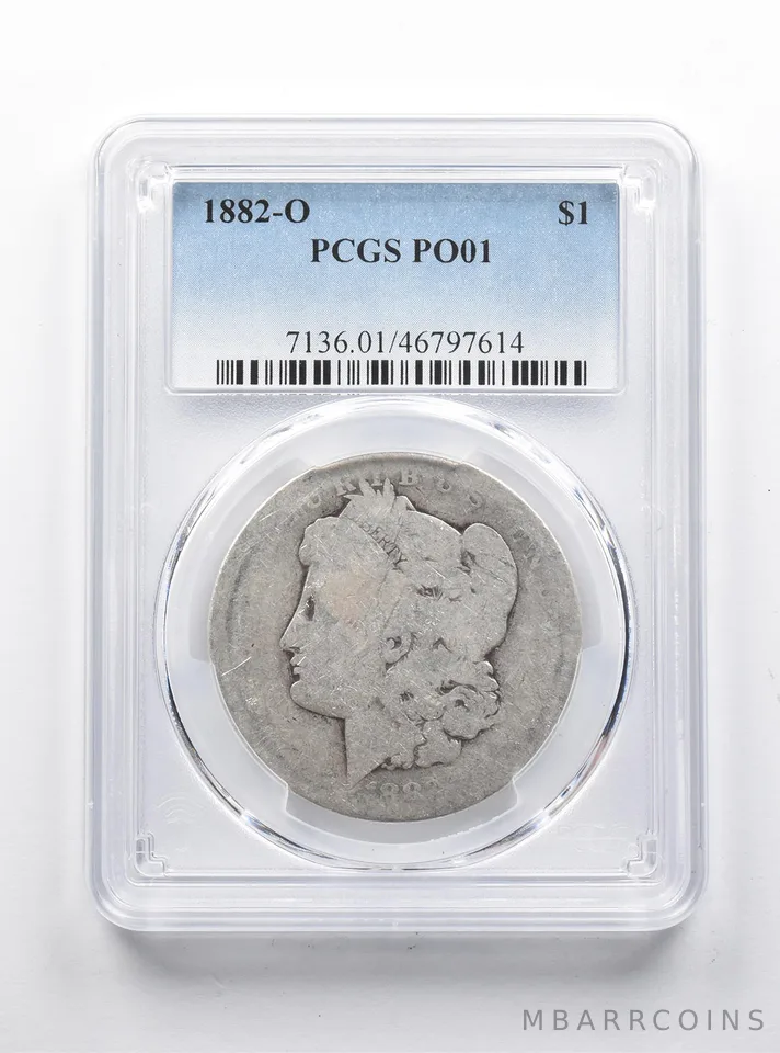 PO01 1882-O Morgan Silver Dollar PCGS *1247