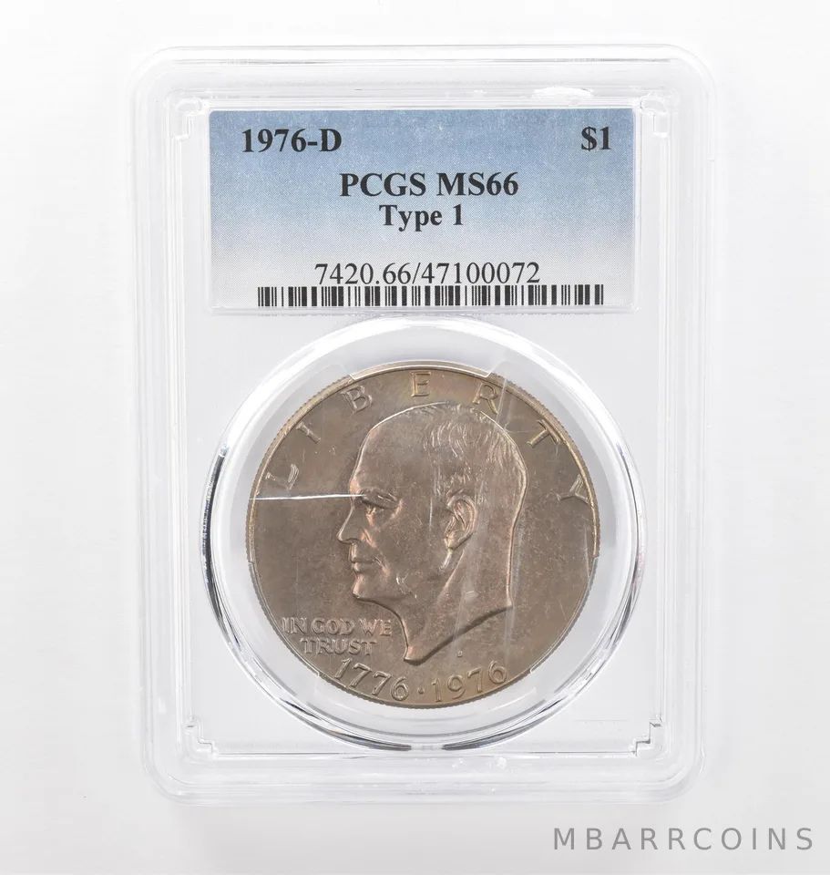 1976-D Eisenhower $1 Type 1 MS66 PCGS Beautiful Tone *2216
