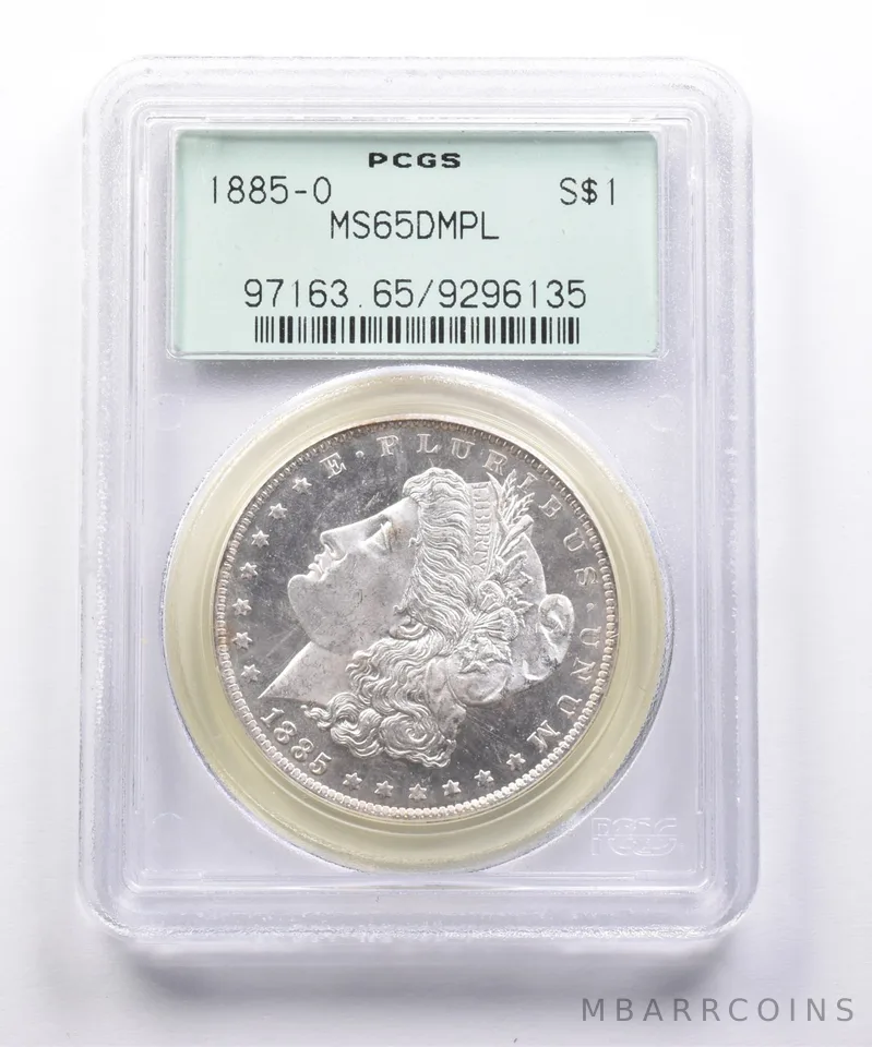 MS65 DMPL 1885-O Morgan Silver Dollar PCGS OGH Upgrade? *4979
