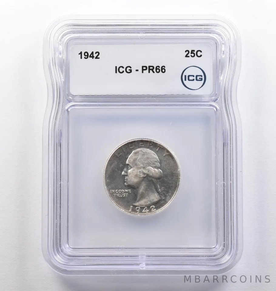 1942 Washington Quarter PR66 ICG *4082