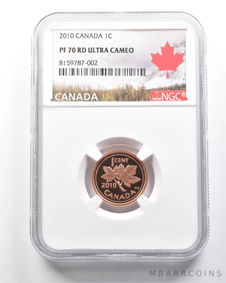 2010 Canada 1 Cent PF70 RD UCAM NGC *7422