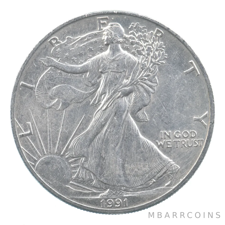 Better Date 1991 American Silver Eagle 1 Troy Oz .999 Fine Silver *892