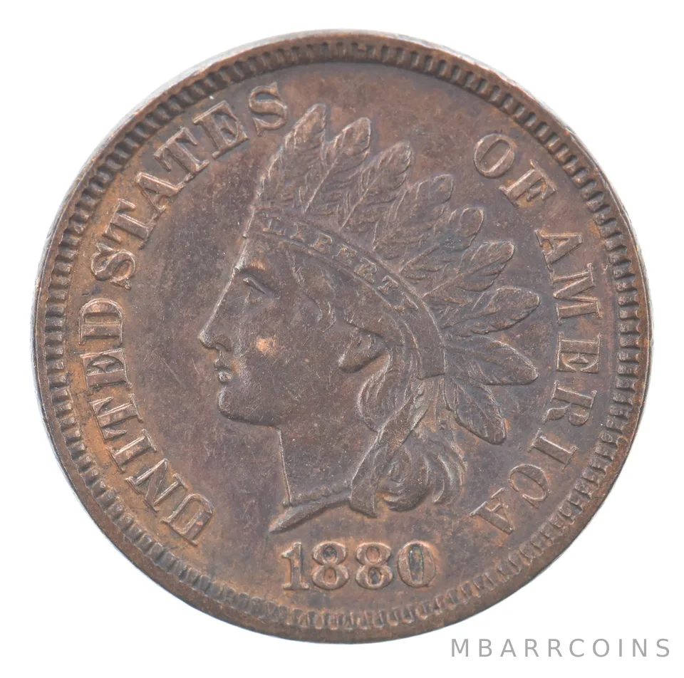 1880 Indian Head Cent Beautiful Tone *9296