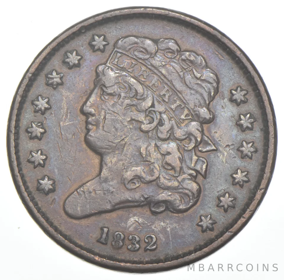 1832 Classic Head Half Cent *8270