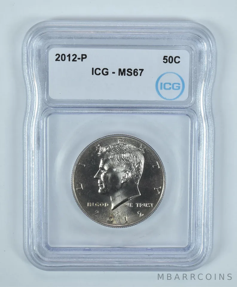2012-P Kennedy Half Dollar MS67 ICG