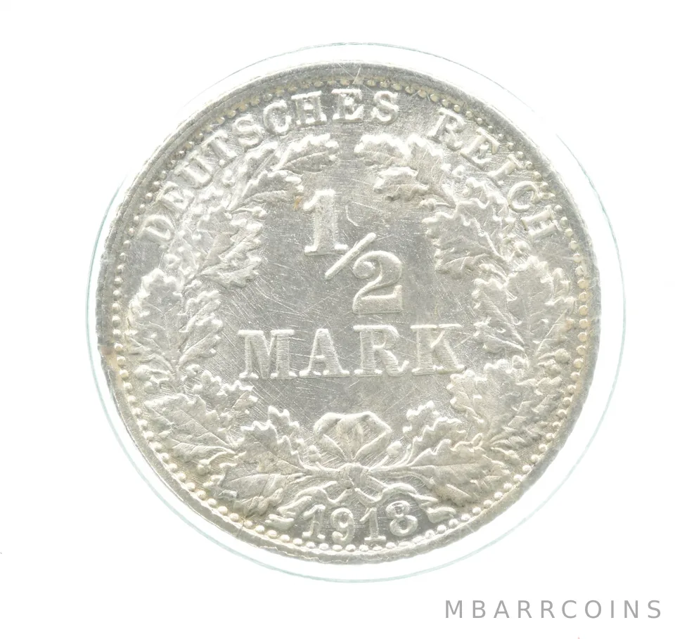 1918 F Germany Half Mark Gem Unc *0169