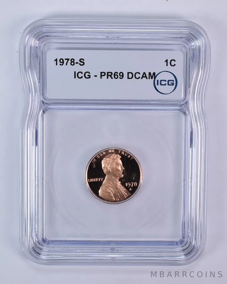 1978-S Lincoln Memorial Cent PR69 DCAM ICG