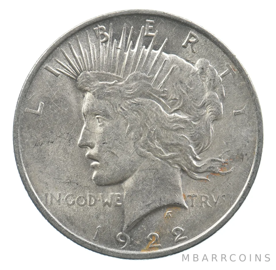 Early - 1922 Peace Silver Dollar - 90% US Coin *448