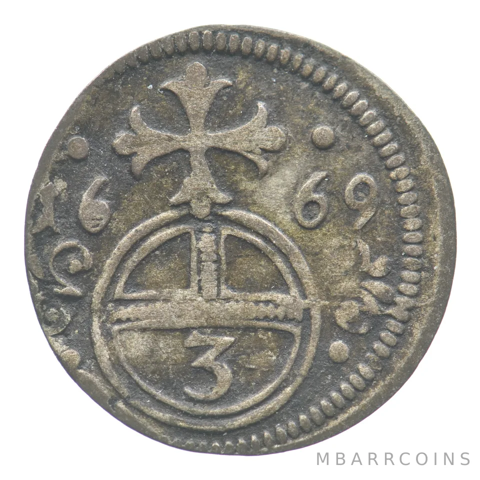 1669 Austria 3 Pfennig a6444