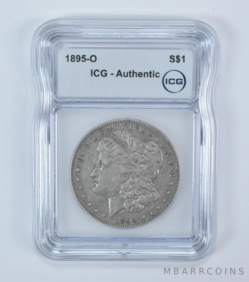 1895-O Morgan Silver Dollar Authentic ICG a6007