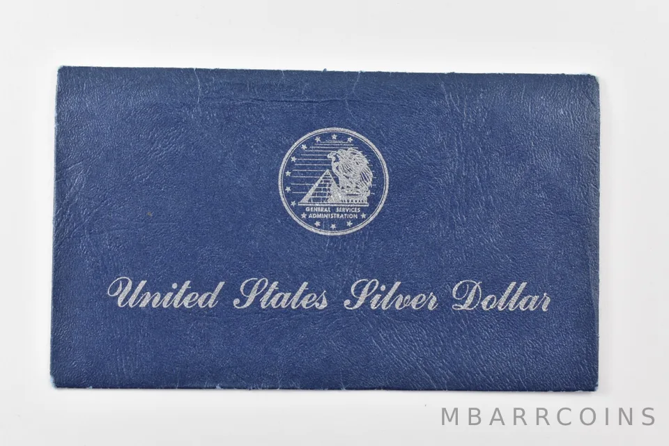OGP Blue Envelope for US Silver Dollar Peace or Morgan GSA Empty - NO COIN