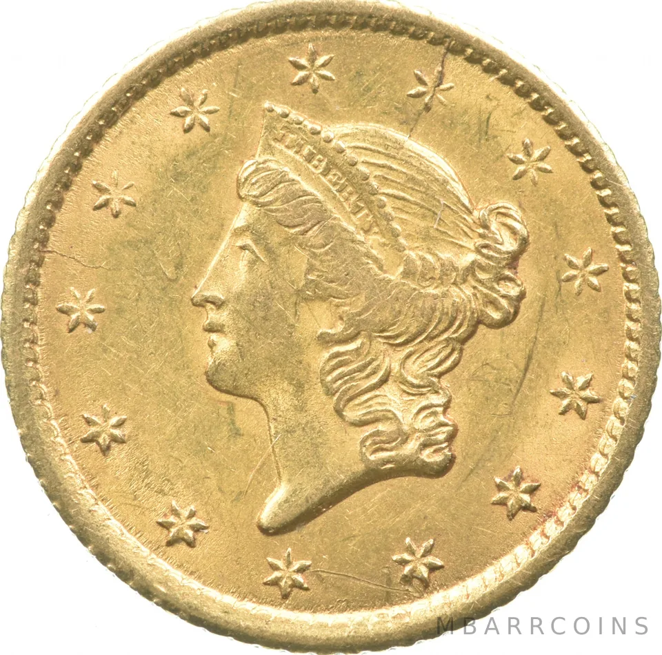 1852-O $1 Liberty Head Gold Dollar *1785