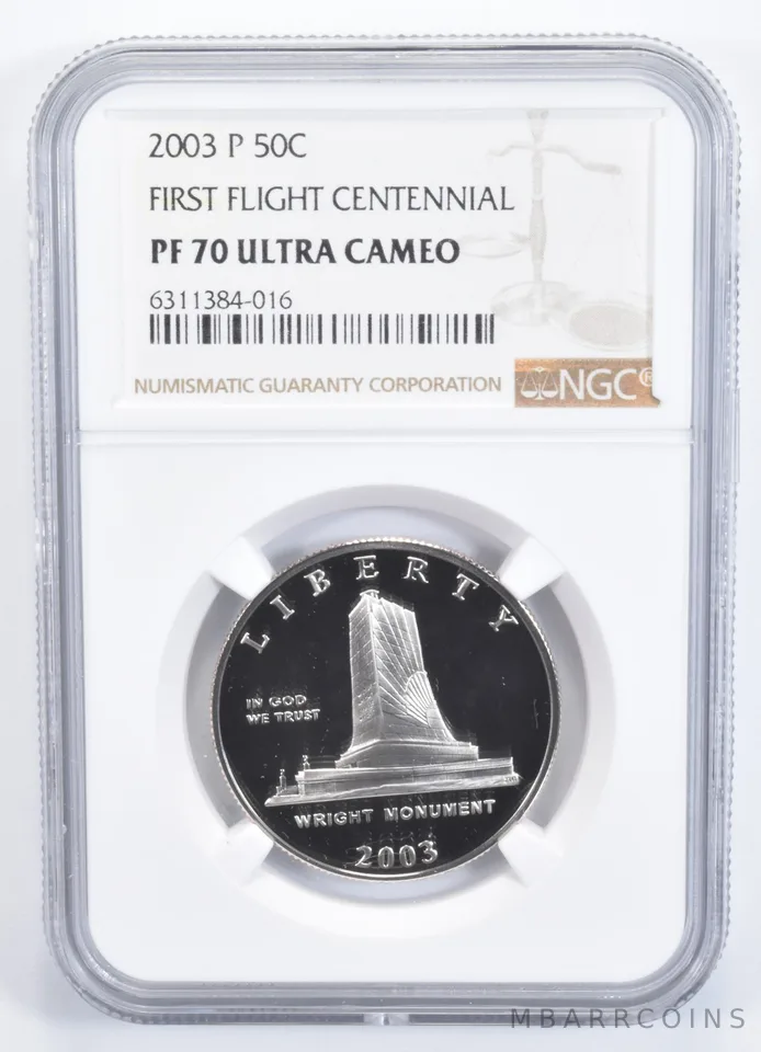2003-P First Flight Commemorative Half Dollar PF70 NGC