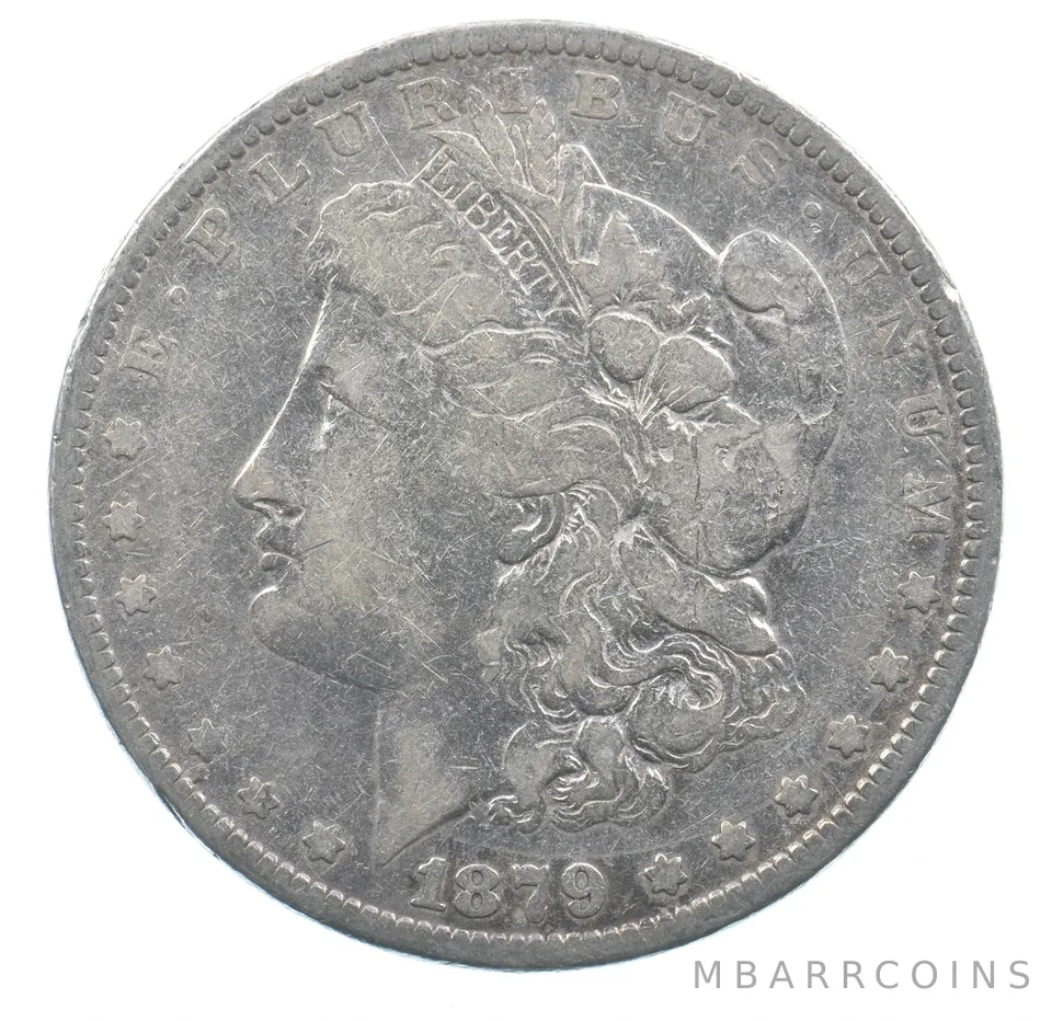 Early - 1879 Morgan Silver Dollar - 90% US Coin *925
