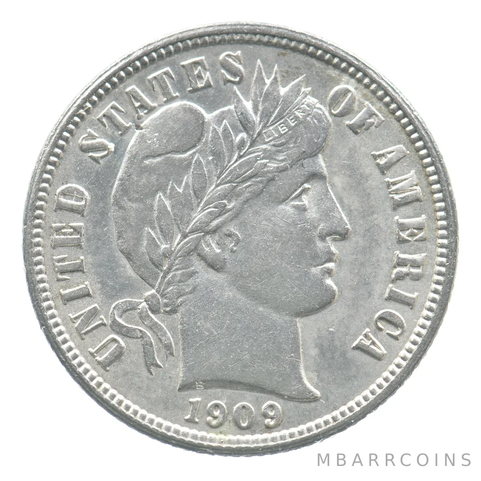 1909 Barber Dime *6844