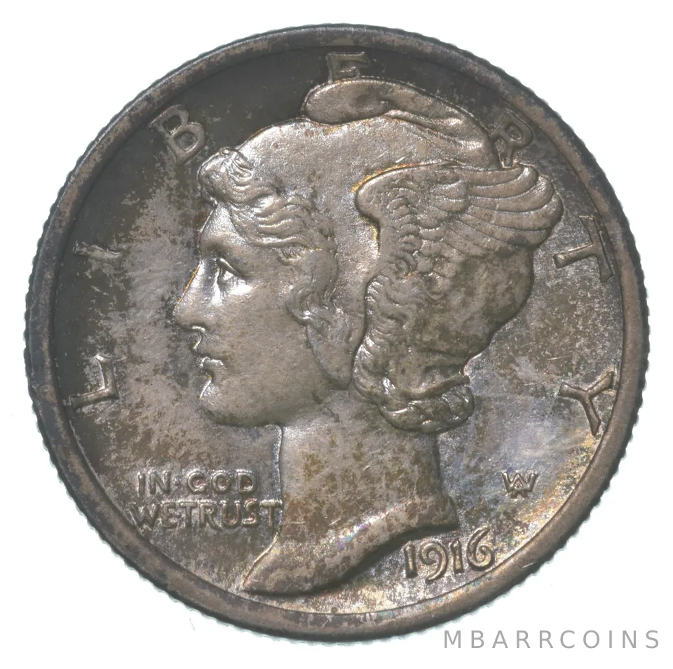 1916 Mercury Dime *8610