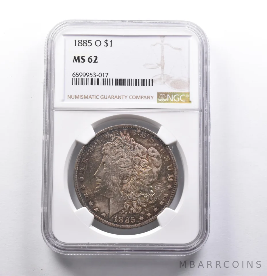 MS62 1885-O Morgan Silver Dollar NGC a3865