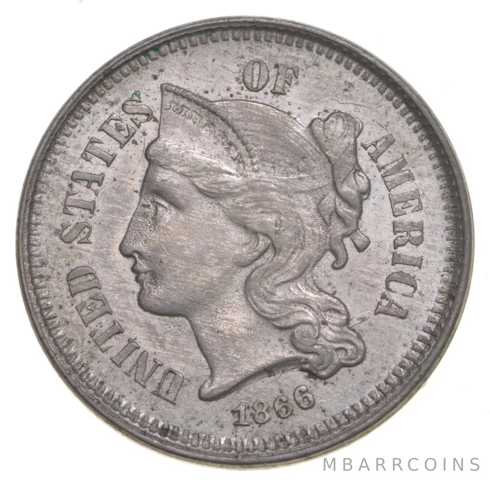 1866 Nickel Three-Cent Piece a2624