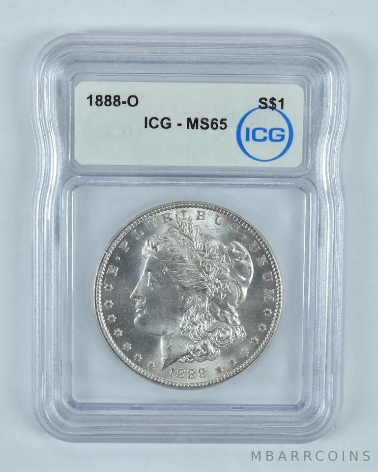 1888-O Morgan Silver Dollar MS65 ICG