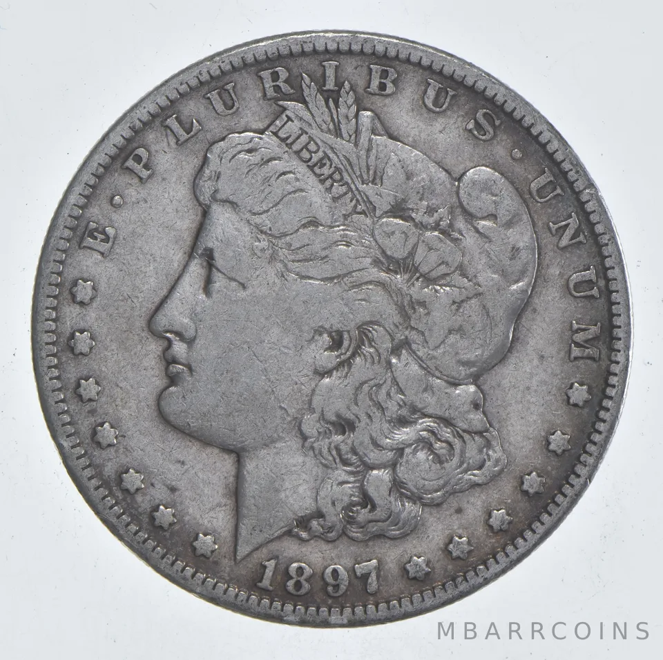 Early - 1897-S Morgan Silver Dollar - 90% US Coin *820