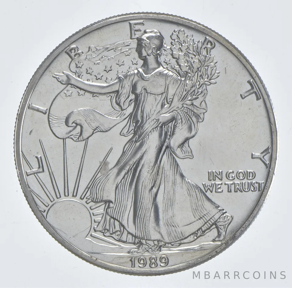 Better Date 1989 American Silver Eagle 1 Troy Oz .999 Fine Silver *625
