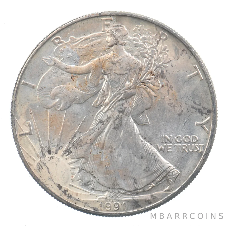 Better Date 1991 American Silver Eagle 1 Troy Oz .999 Fine Silver *789