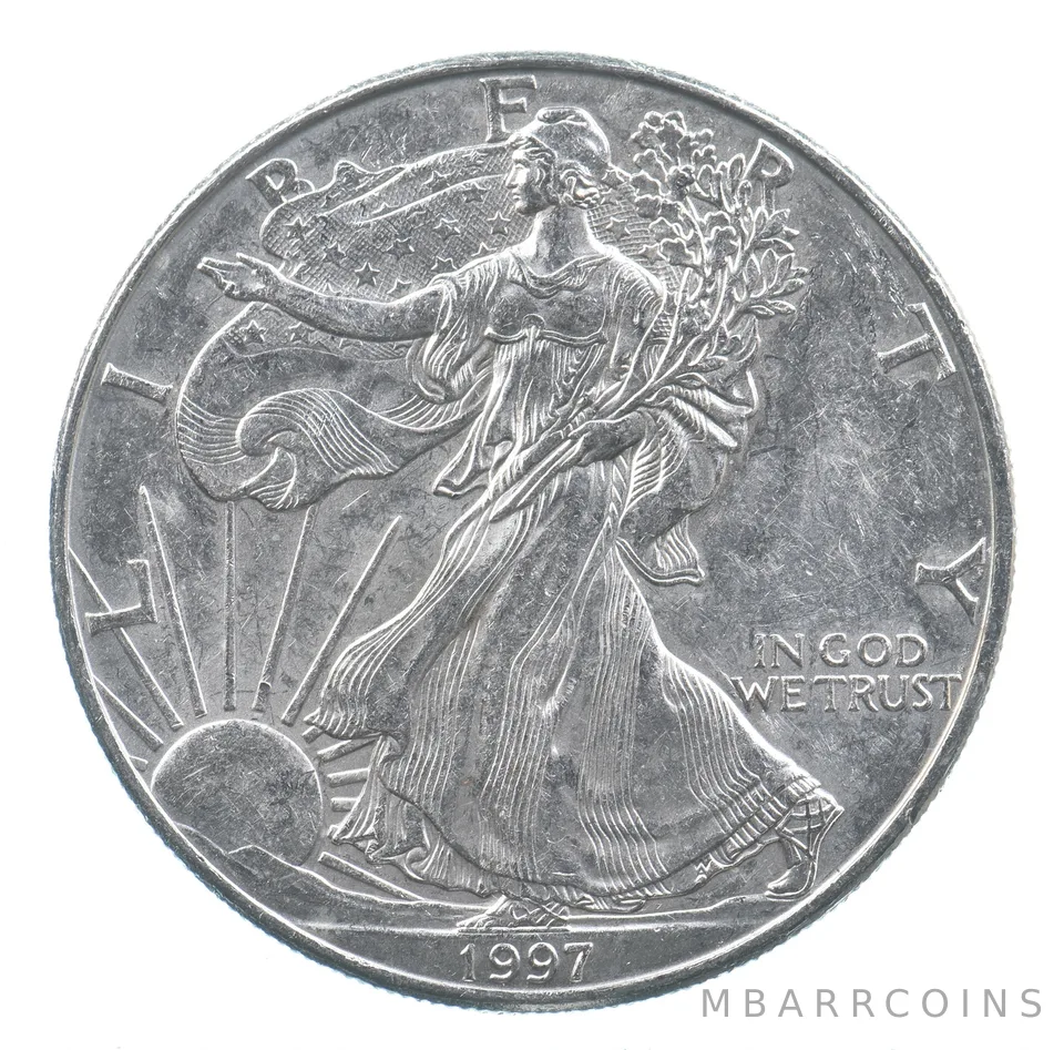 Better Date 1997 American Silver Eagle 1 Troy Oz .999 Fine Silver *776
