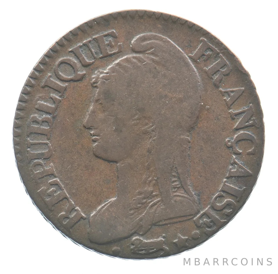 1796 A France 5 Centimes Revolution *6499