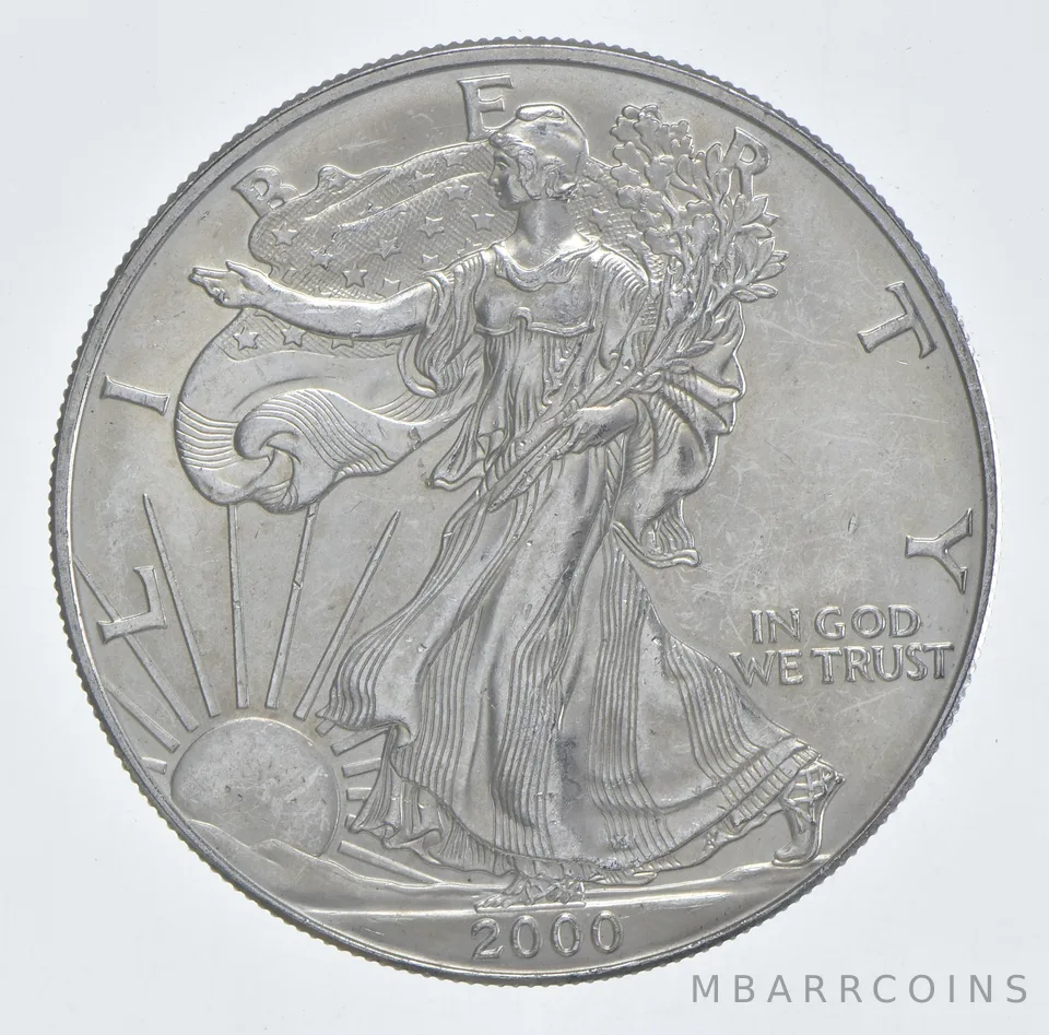 Better Date 2000 American Silver Eagle 1 Troy Oz .999 Fine Silver *171