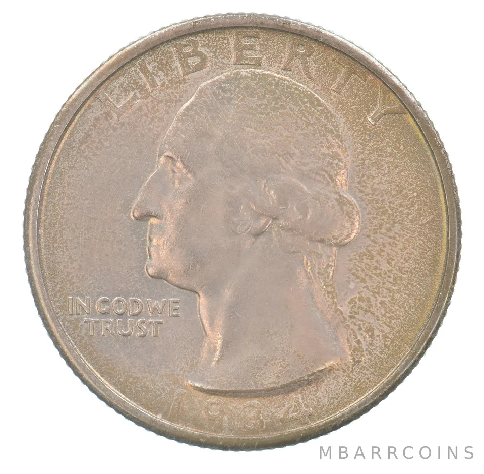 1934 Washington Quarter Beautiful Tone *4160