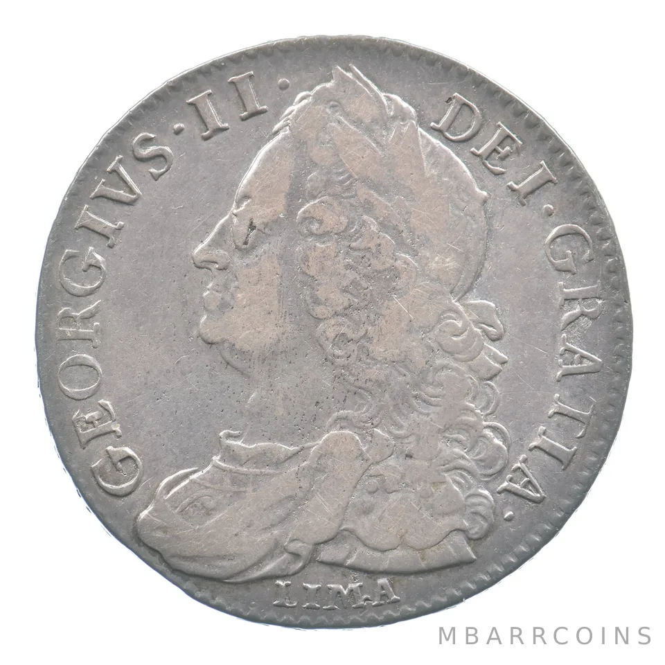 (1727-1760) Great Britain Half Crown *6531
