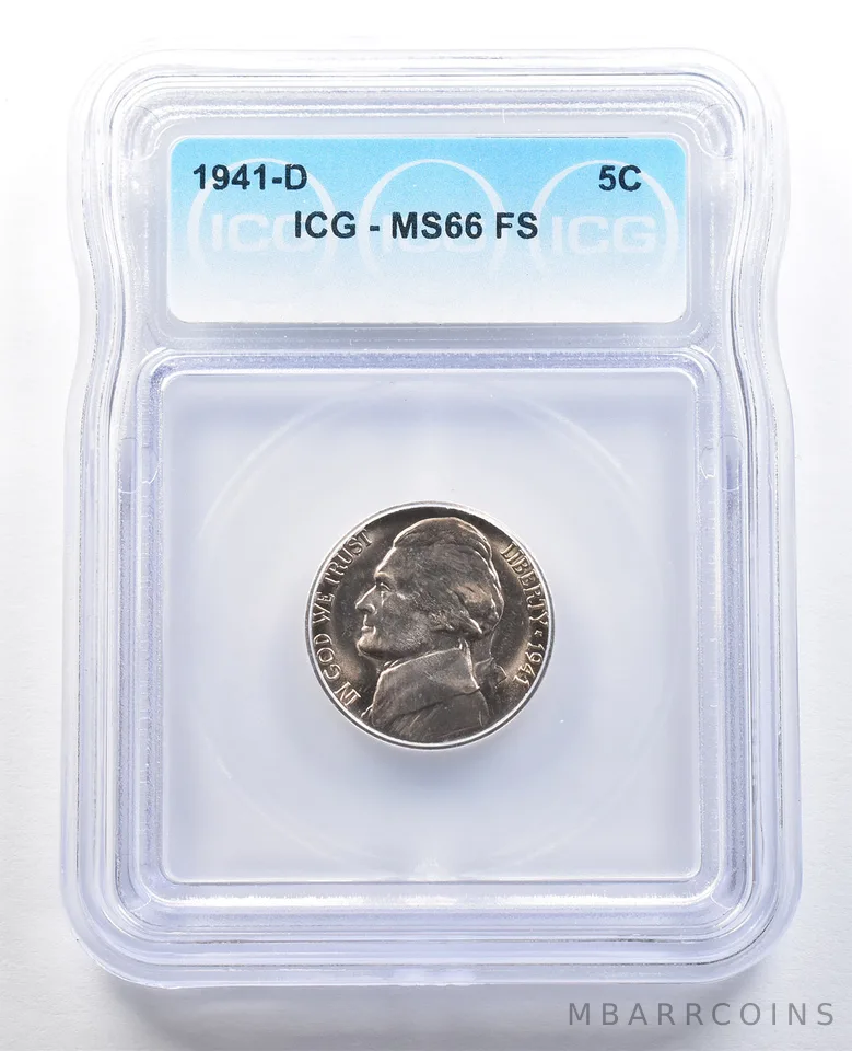 1941-D Jefferson Nickel MS66 FS ICG *4677