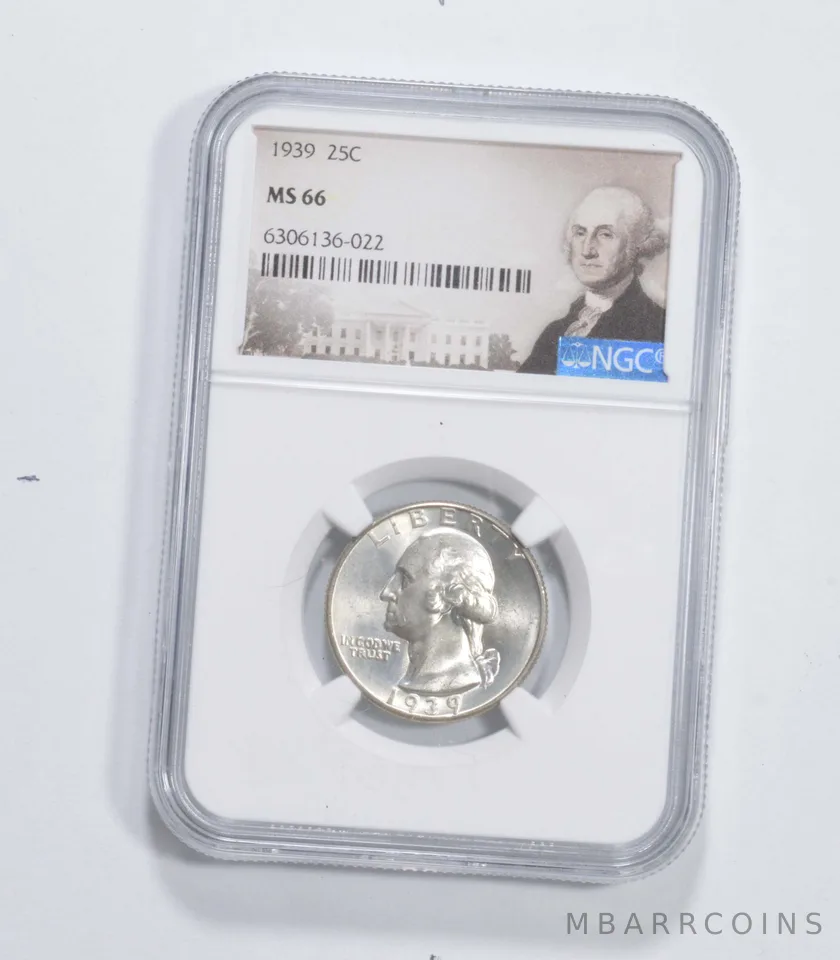 MS66 1939 Washington Quarter NGC *6927