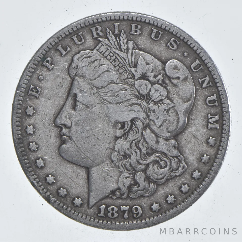 Early - 1879-S Morgan Silver Dollar - 90% US Coin *925