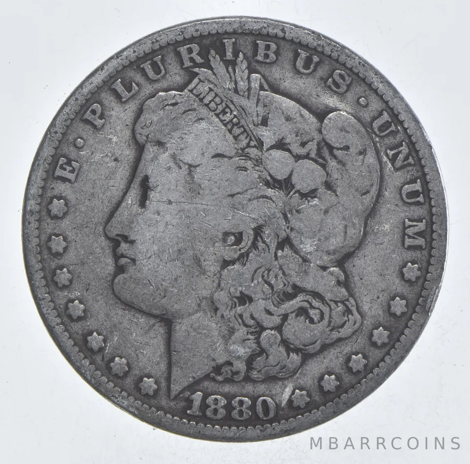 Early - 1880 Morgan Silver Dollar - 90% US Coin *054