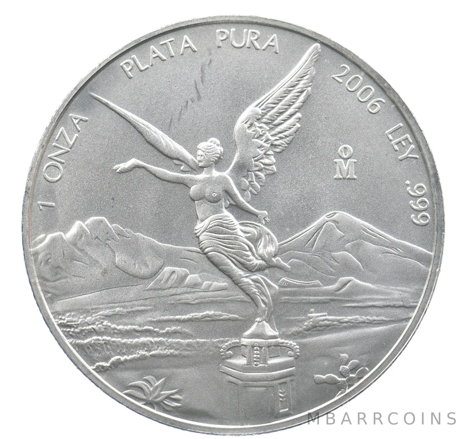 2006 Mo Mexico 1 Onza Silver Libertad *9469