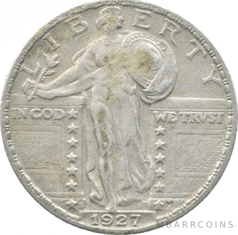 1927-S Standing Liberty Quarter a8928