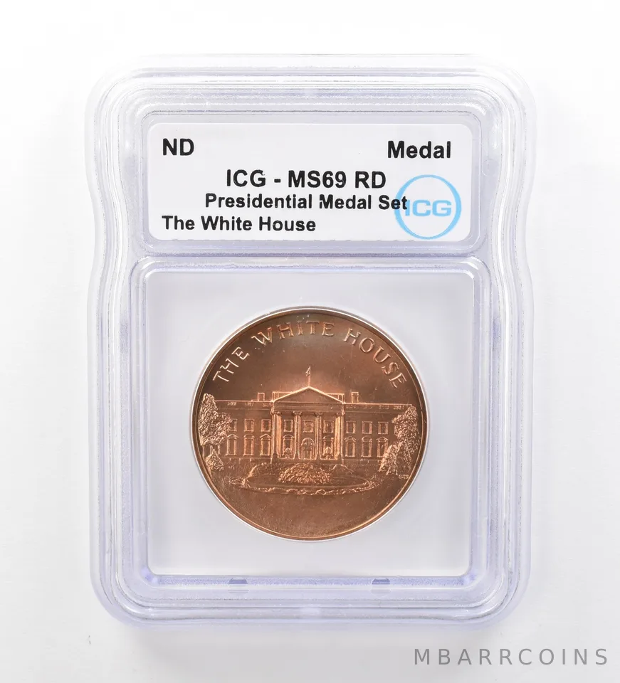 ND Presidential Medal Set White House MS69 RD ICG Beautiful Tone *1997
