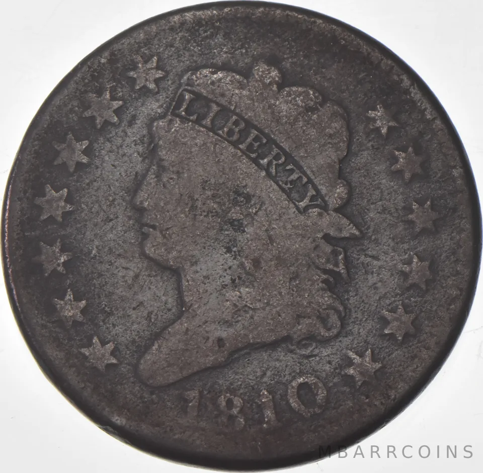 1810 Classic Head Large Cent a9384