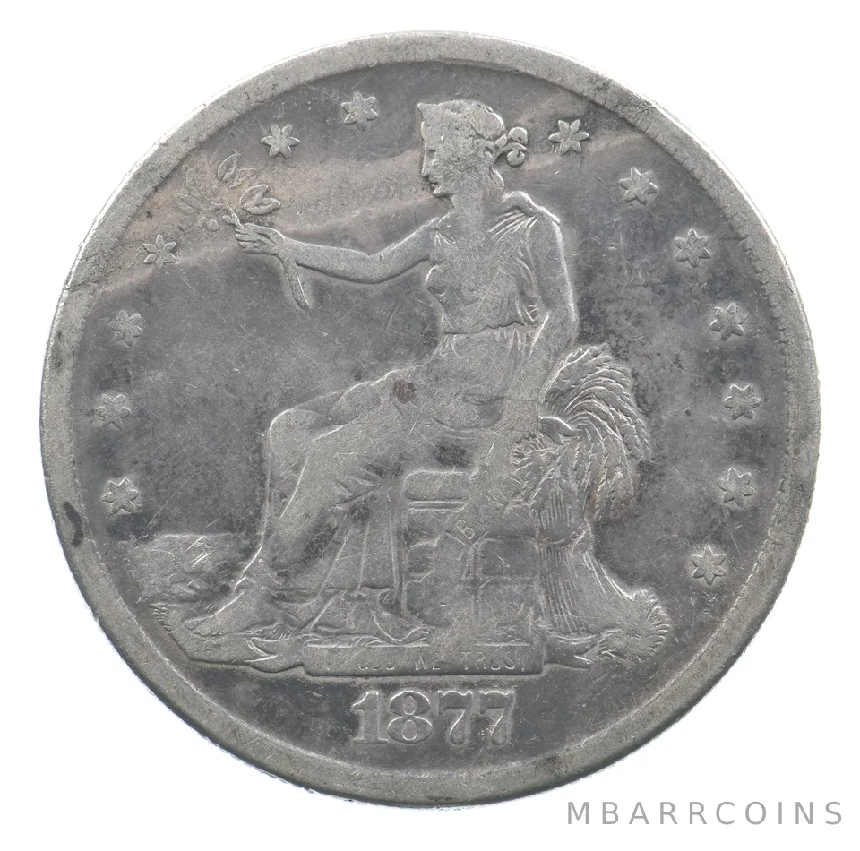1877-S Seated Liberty Trade Dollar *9445